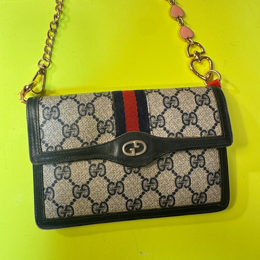 Gucci Sherry line vintage old calls out have used - Picture 9 of 16